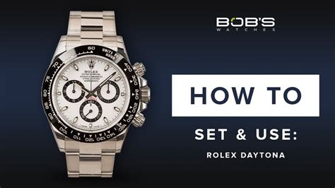 rolex daytona manual|rolex daytona setting instructions.